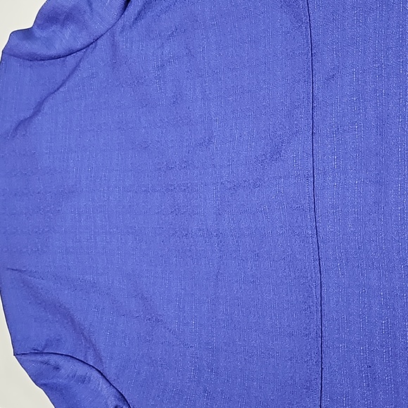 Sag Harbor Dress Jacket Shirt Purple Size 20W Button Down Top #W-536 - Picture 7 of 9